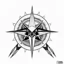 illuminati Consisting a Compass arm band with Geometric patterns  tattoo design idea
