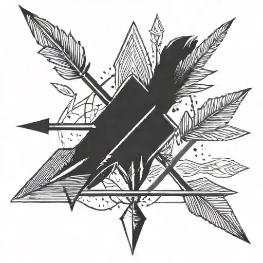 three arrows in a line tattoo tattoo design idea