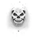 Leather Face Swinging chainsaw tattoo design idea