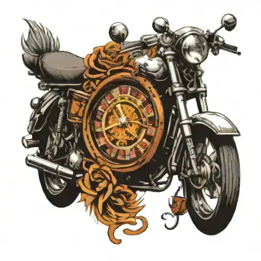 roulette casino time travel motor bike zundapp tattoo design idea