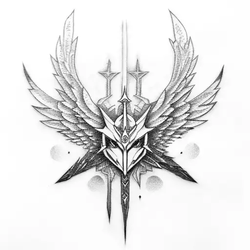 angewomon tattoo design idea