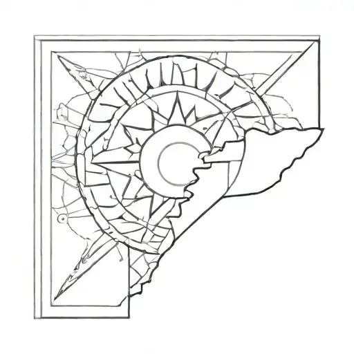 kurdistan sun tattoo design idea