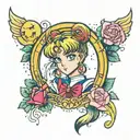 sailor moon tattoo design idea