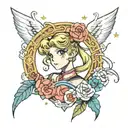 sailor moon tattoo design idea