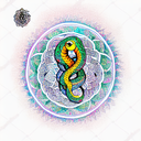 snake with mandala tattoo design idea