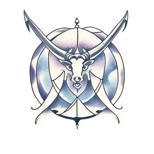 capricorn tattoo design idea