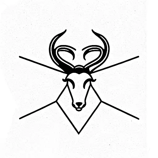 capricorn tattoo design idea