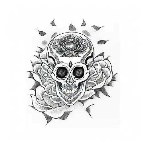 japanese skull tattoo by Lukasztrawczynski on DeviantArt