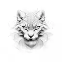 name red ink tattoo design idea