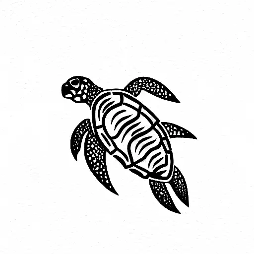 Turtle tattoo design idea