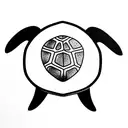 Turtle tattoo design idea