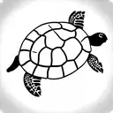 Turtle riddle tattoo design idea