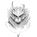 death dragon tattoo design idea