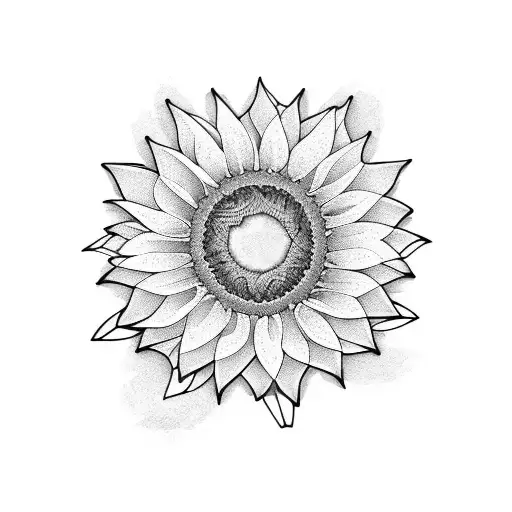 butterfly, sunflower, lotus tattoo design idea
