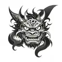 oni old school tattoo design tattoo design idea