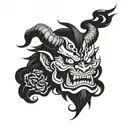 oni old school tattoo design tattoo design idea