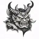 oni old school tattoo design tattoo design idea