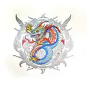 suguru getos dragon and philippines flag tattoo design idea