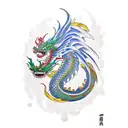suguru getos dragon and philippines flag tattoo design idea