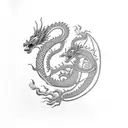 suguru getos dragon and philippines flag tattoo design idea