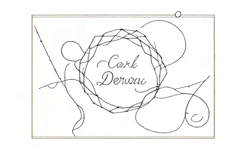 Signature 'Carl Derveeuw' tattoo design idea