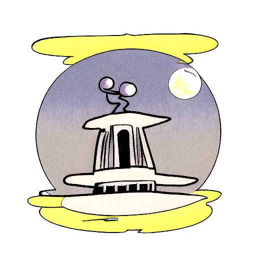 Soul Eater moon in background from a turtle tattoo design idea