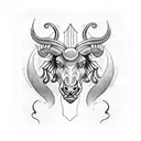 Libra Aries Leo tattoo design idea