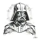 darth vader tattoo design idea