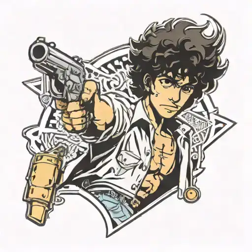 Spike Spiegel from Cowboy Bebop tattoo design idea