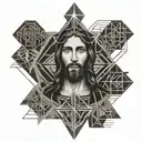 Jesus tattoo design idea