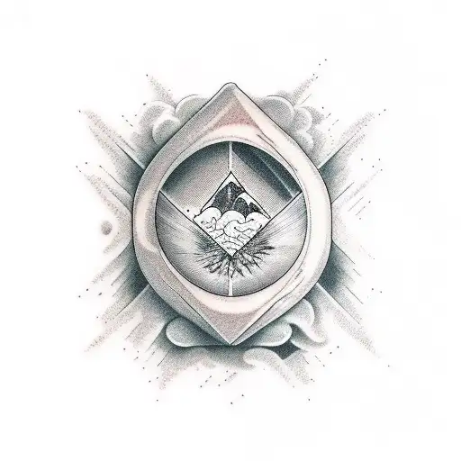 the name "NEEK" with a bold fancy font in clouds tattoo design idea