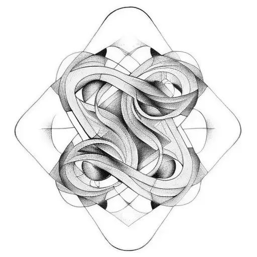 spiral, infintiy and time tattoo design idea