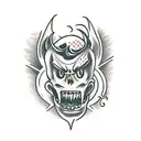 vampire monster bite tattoo design idea