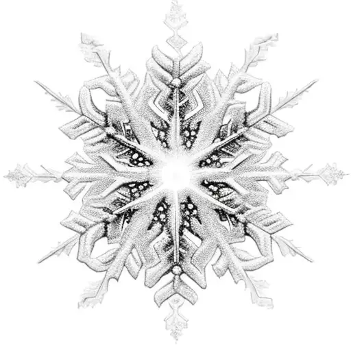 Fire with snowflake inside of it tattoo design idea