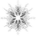 Fire with snowflake inside of it tattoo design idea