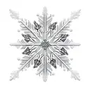 Fire with snowflake inside of it tattoo design idea