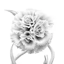sparrow Lilies  Tulips Rose Carnations tattoo design idea