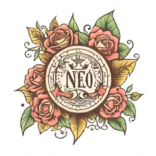 kids birthday date tattoo design idea