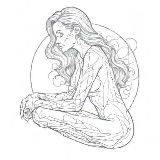 plagu e doctor female woman body tattoo design idea