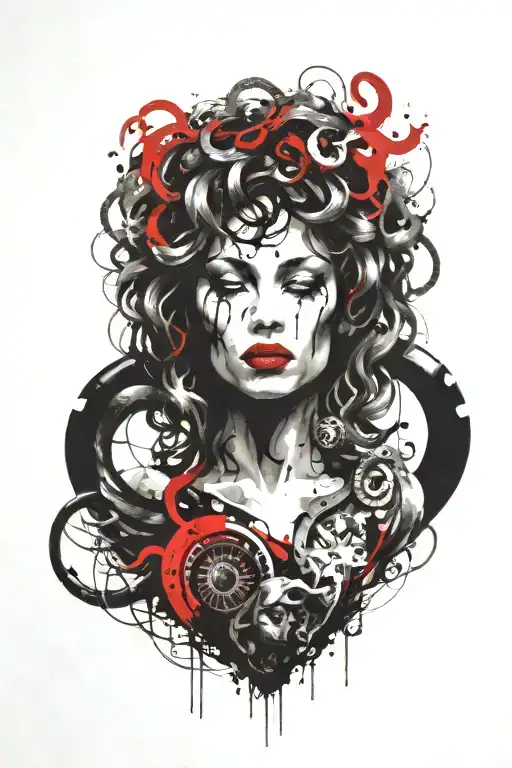 medusa tattoo design idea