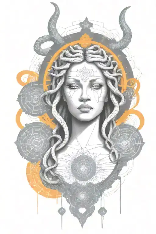 medusa tattoo design idea