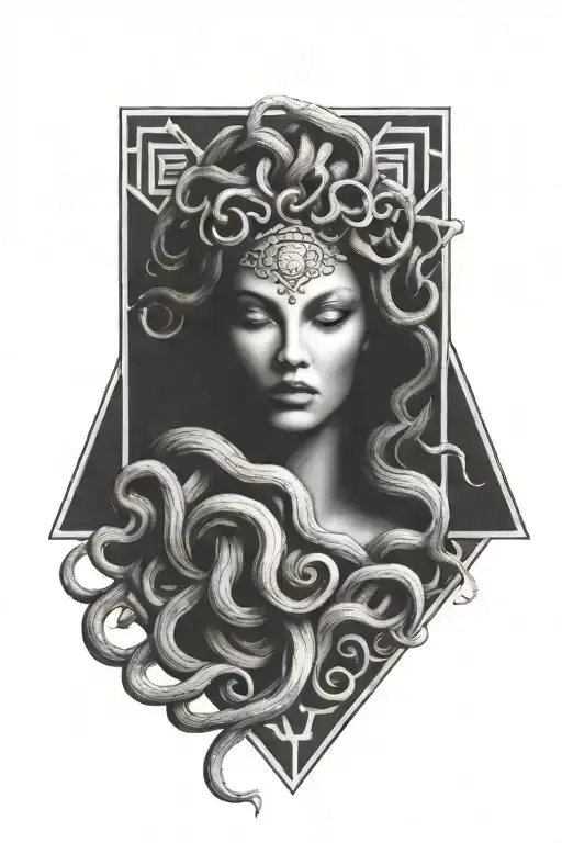 medusa tattoo design idea