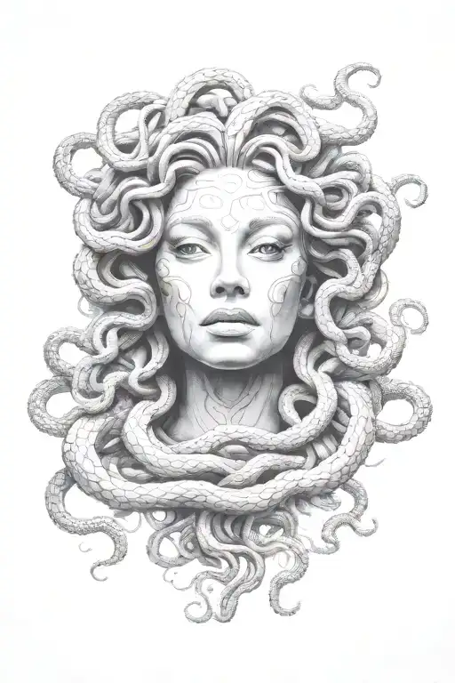 medusa tattoo design idea