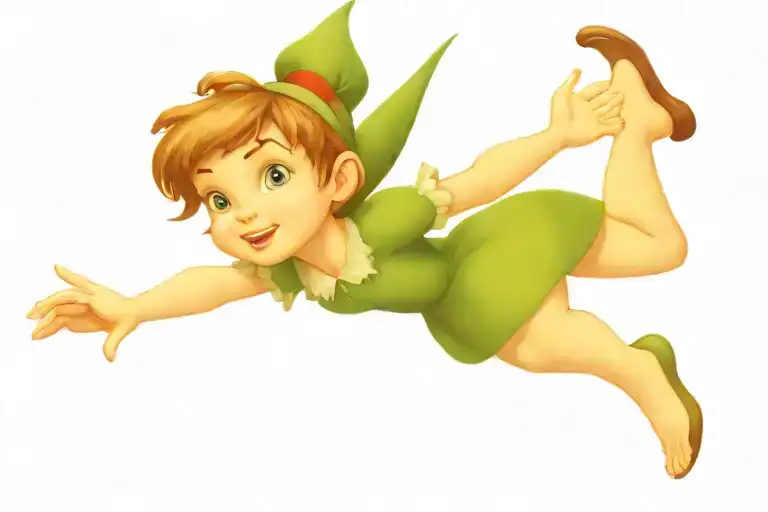 Peter Pan, wendy, john, michael, second star to the right, disney tattoo design idea
