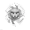 3 letters: I, J, E tattoo design idea