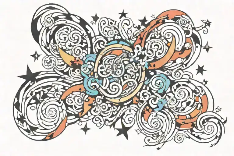 Country themed tattoo design idea