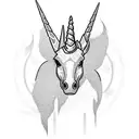 boston marathon unicorn tattoo design idea