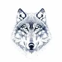 Wolf tattoo design idea