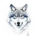 Wolf tattoo design idea