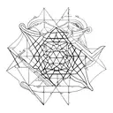 geometry family 3 siblings 3 parent tattoo design idea